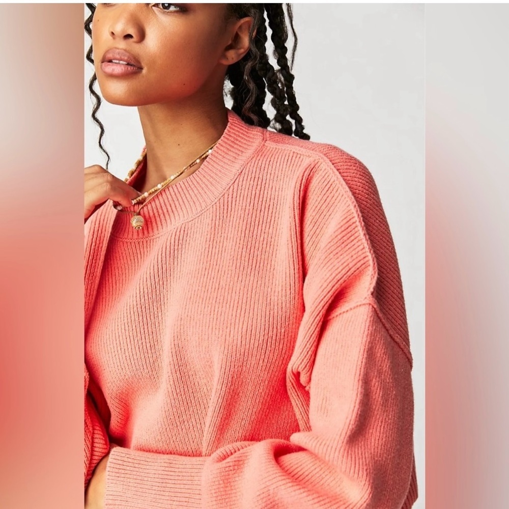 Free People NWT Easy Street Crop Pullover Size XL